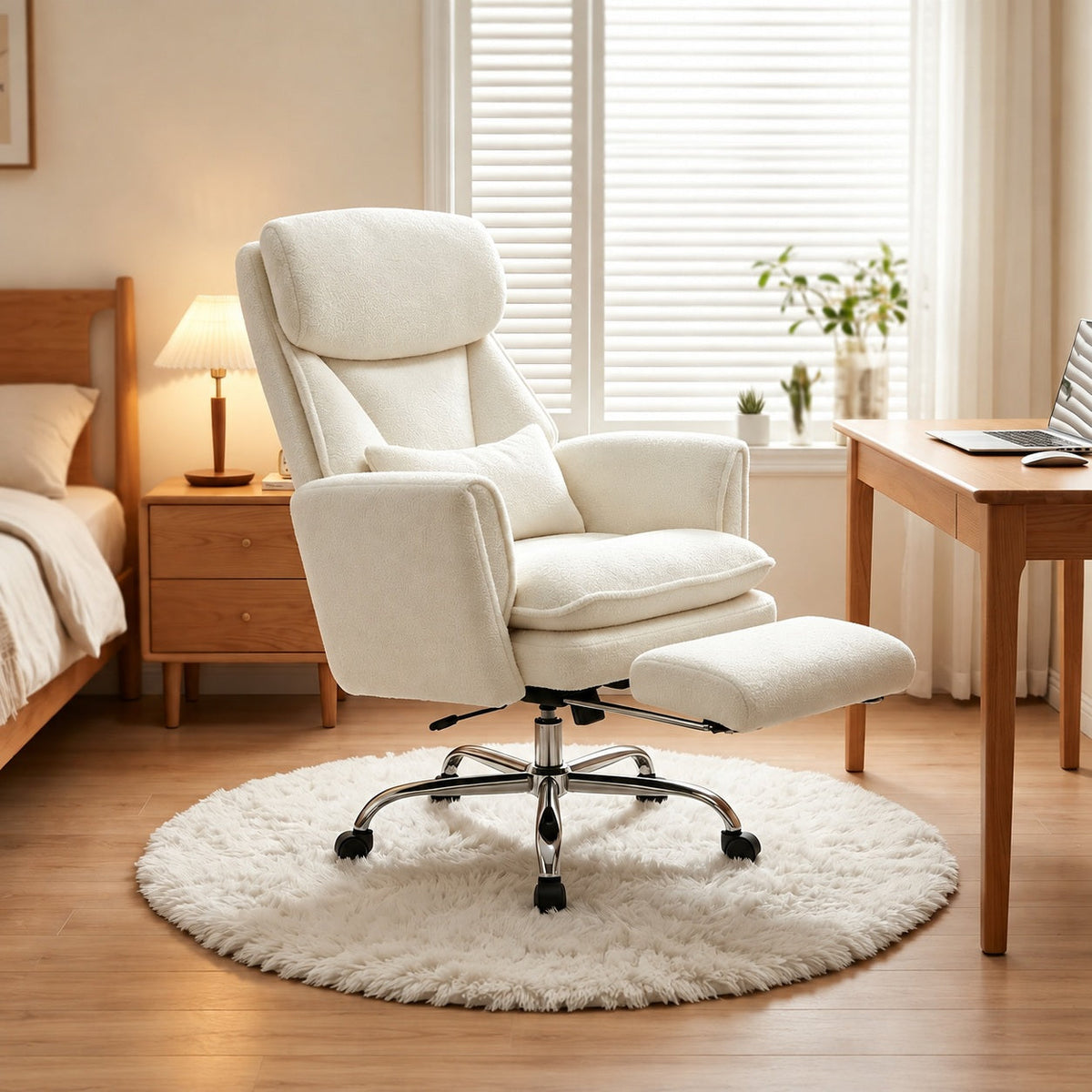 JY 6231 Footrest Reclining Study Chair for Home Office Study Desk and Long Sitting Sessions