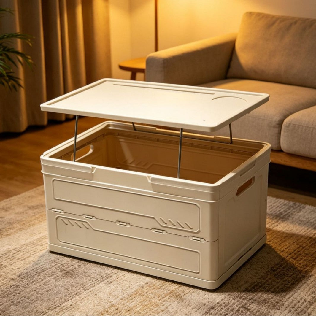 Foldable Camping Storage Box with Tabletop | Portable Organizer
