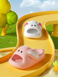 Cute Cartoon Bunny Kids Slides, Soft Non‑Slip Open‑Toe Summer Slippers for Little Girls Boys Indoor Home Wear