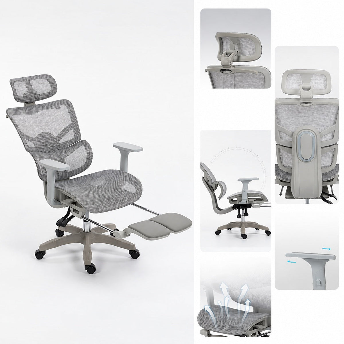JY 030 Ergonomic Office Chair for Home Office Study Desk and Long Sitting Sessions
