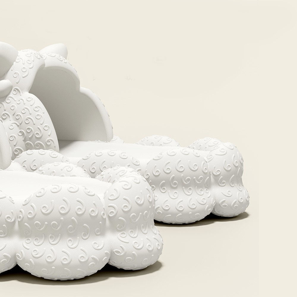 Cute Cartoon Sheep Women Slides, Super Soft Non‑Slip Odor‑Resistant Silent Summer Slippers for Indoor Bathroom Home Outdoor Wear