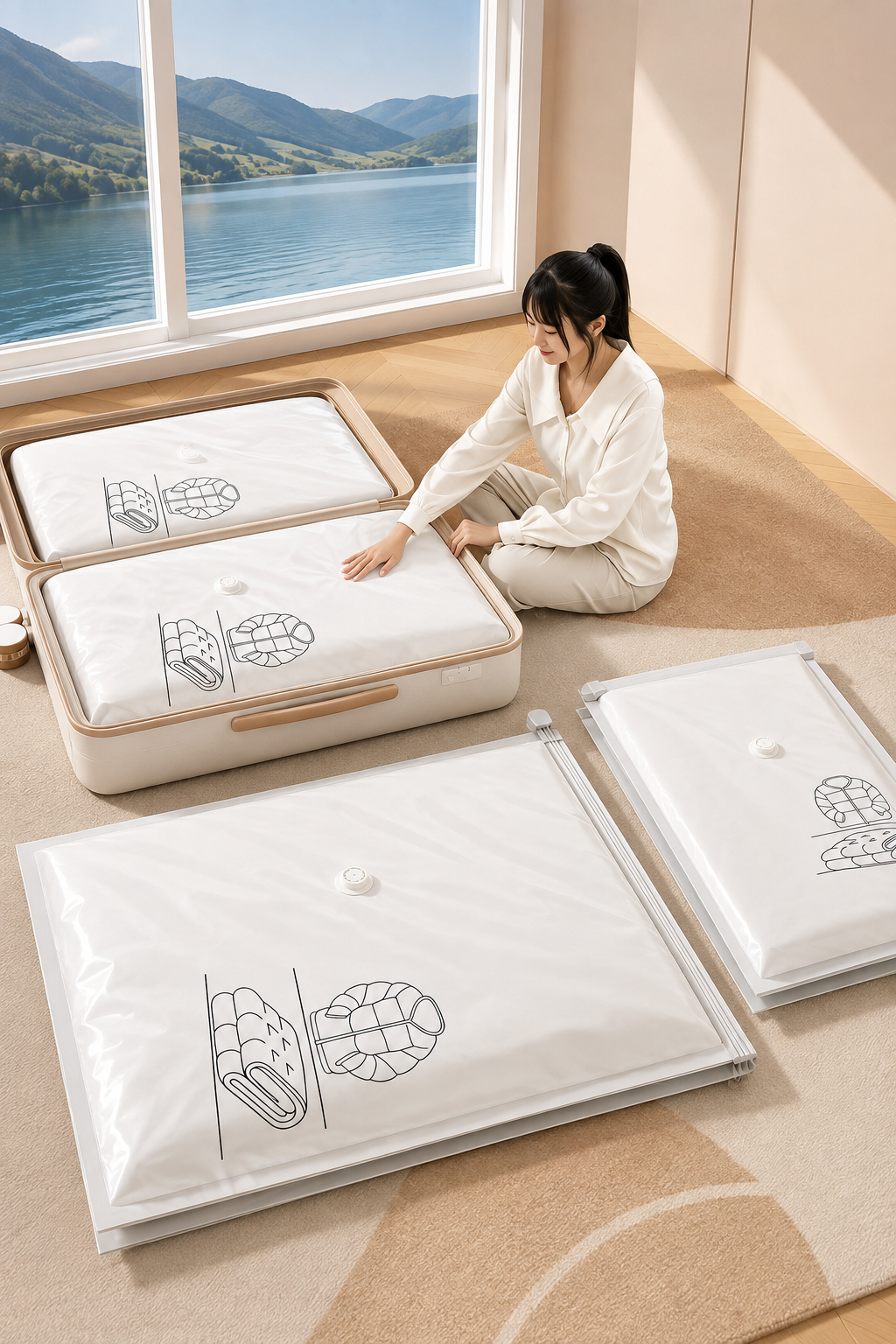 Vacuum Seal Storage Bags for Moving & Home Organization