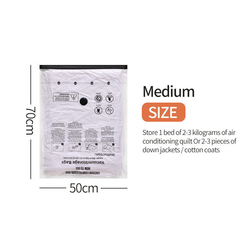 Vacuum Compression Storage Bags for Travel & Home Organization