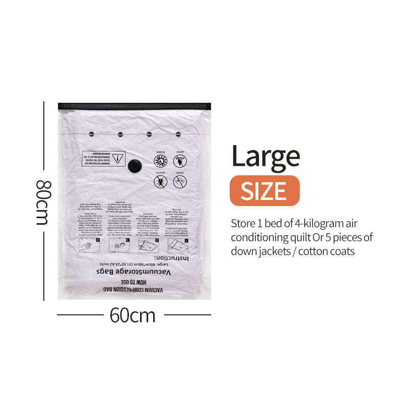Vacuum Compression Storage Bags for Travel & Home Organization