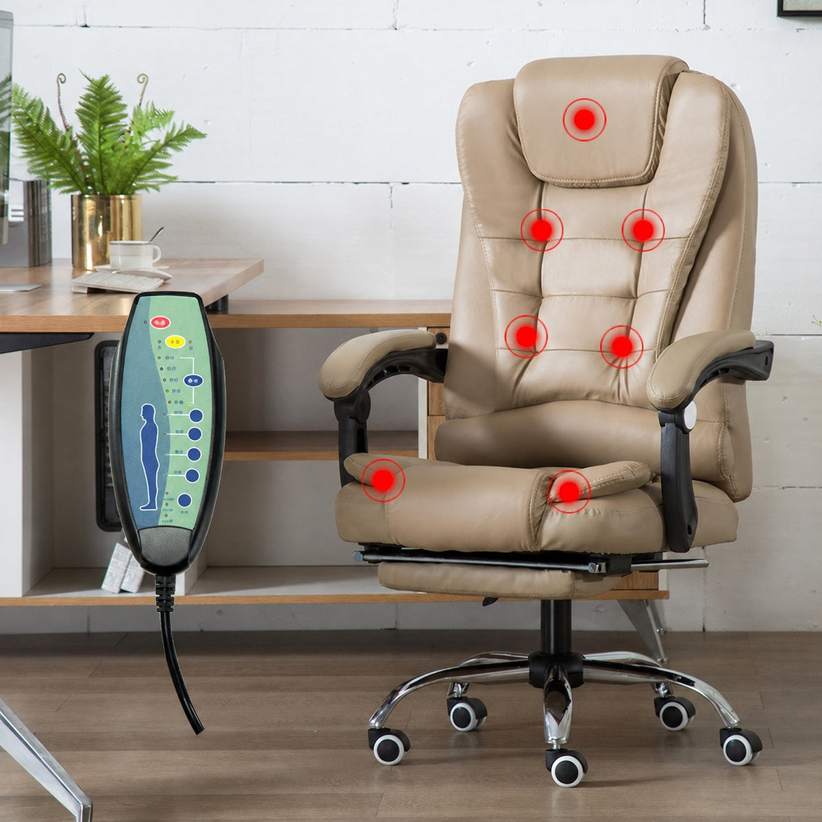 JY 06 Reclining Massage Office Chair Ergonomic Office Chair for Home Office Study Desk and Long Sitting Sessions