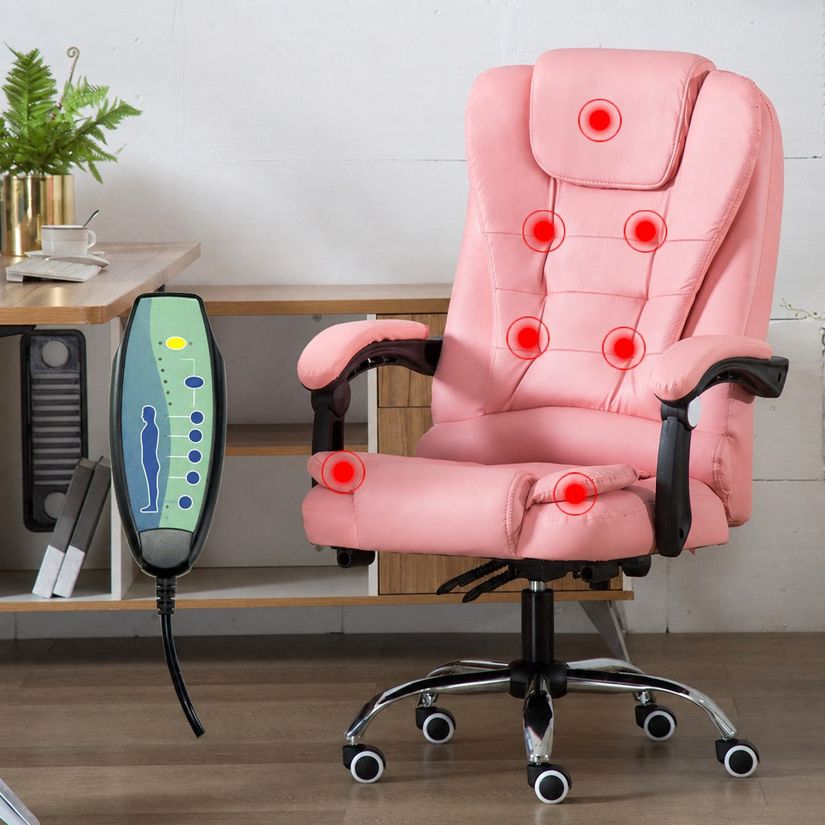 JY 06 Reclining Massage Office Chair Ergonomic Office Chair for Home Office Study Desk and Long Sitting Sessions