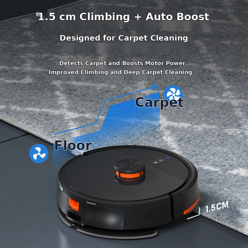 OB17 Laser Navigation Robot Vacuum and Mop with App and Voice Control for Hard Floors and Low Pile Carpet