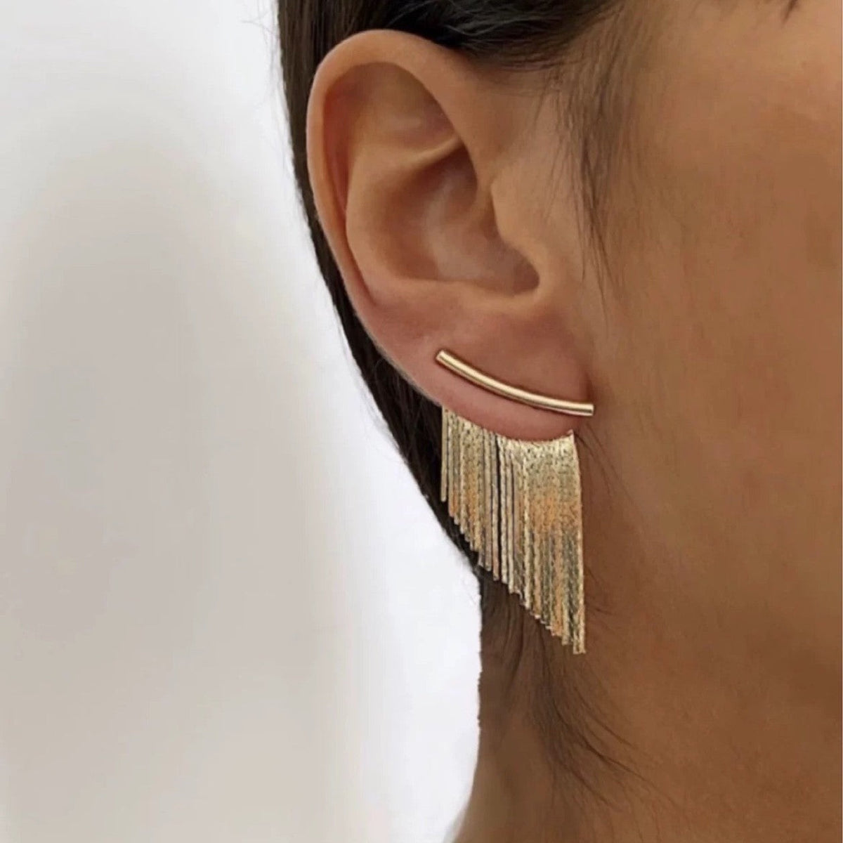 Tassel drop earrings by Yoshan