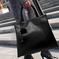 Women's Large-Capacity Commute Office Workwear Retro Tote Bag Shoulder Crossbody Purse Work and Travel School
