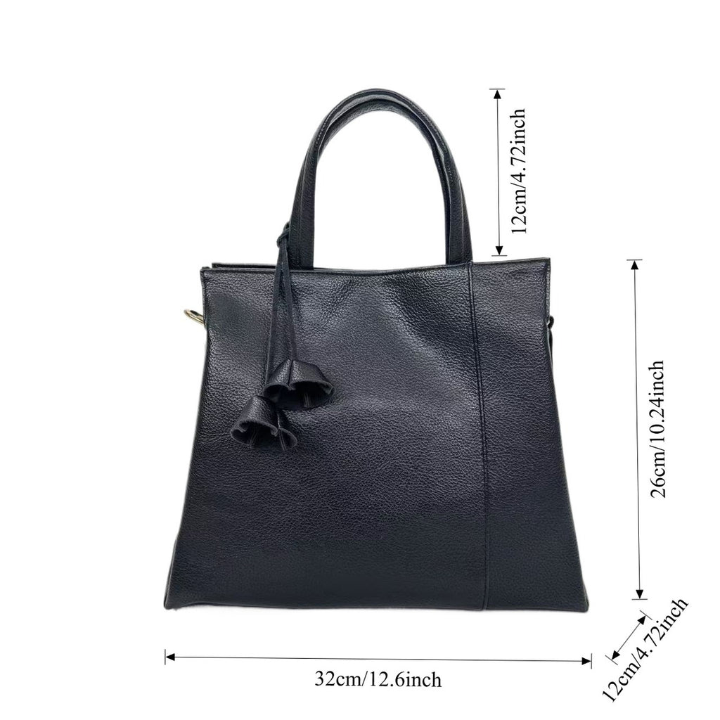 Women's Large-Capacity Commute Office Workwear Retro Tote Bag Shoulder Crossbody Purse Work and Travel School