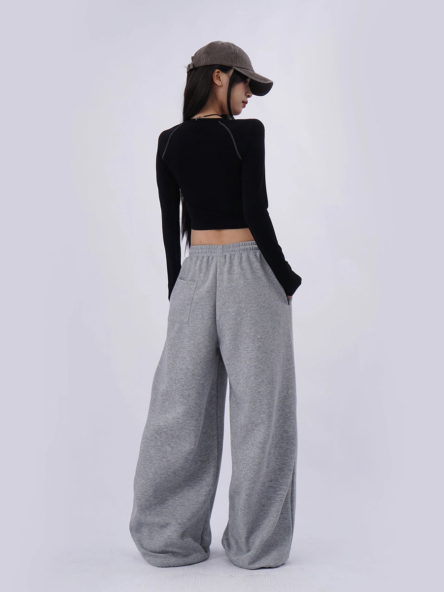 Women's Black Slim-fit Long Sleeve Cropped T-shirt Casual Tee for Date Night Streetwear Everyday Wear Slimming Summer Weekend