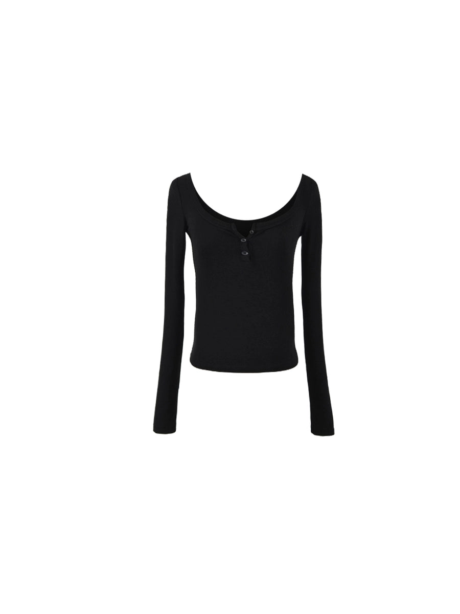 Women's Black Slim-fit Long Sleeve Cropped Top Fashion Blouse Shirt for Office Outfits Business Casual Streetwear Slimming Weekend Everyday