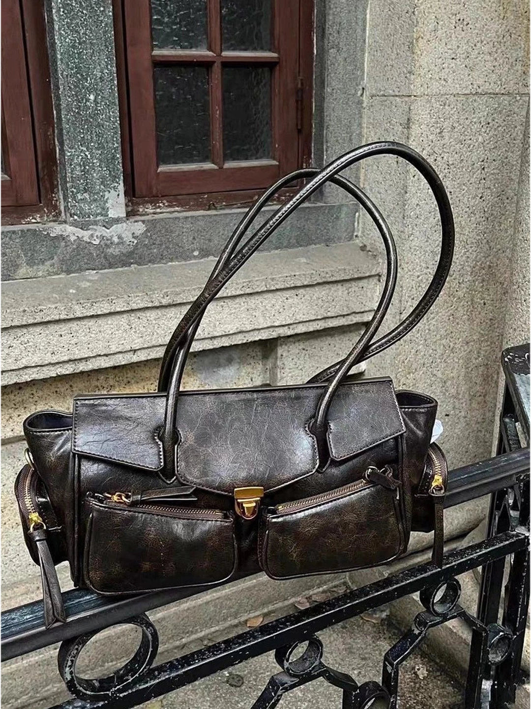 Women's French-Inspired Tote Bag Shoulder Crossbody Purse Work and Travel Office