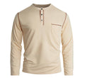 Men's Spring Summer Mandarin Collar Long Sleeve Casual Clothing Shirt Everyday Outfit