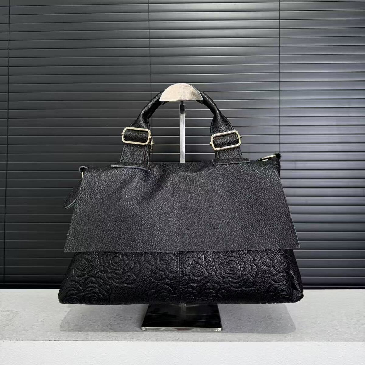 Women's Large-Capacity Leather Retro Tote Bag Shoulder Crossbody Purse Work and Travel Office