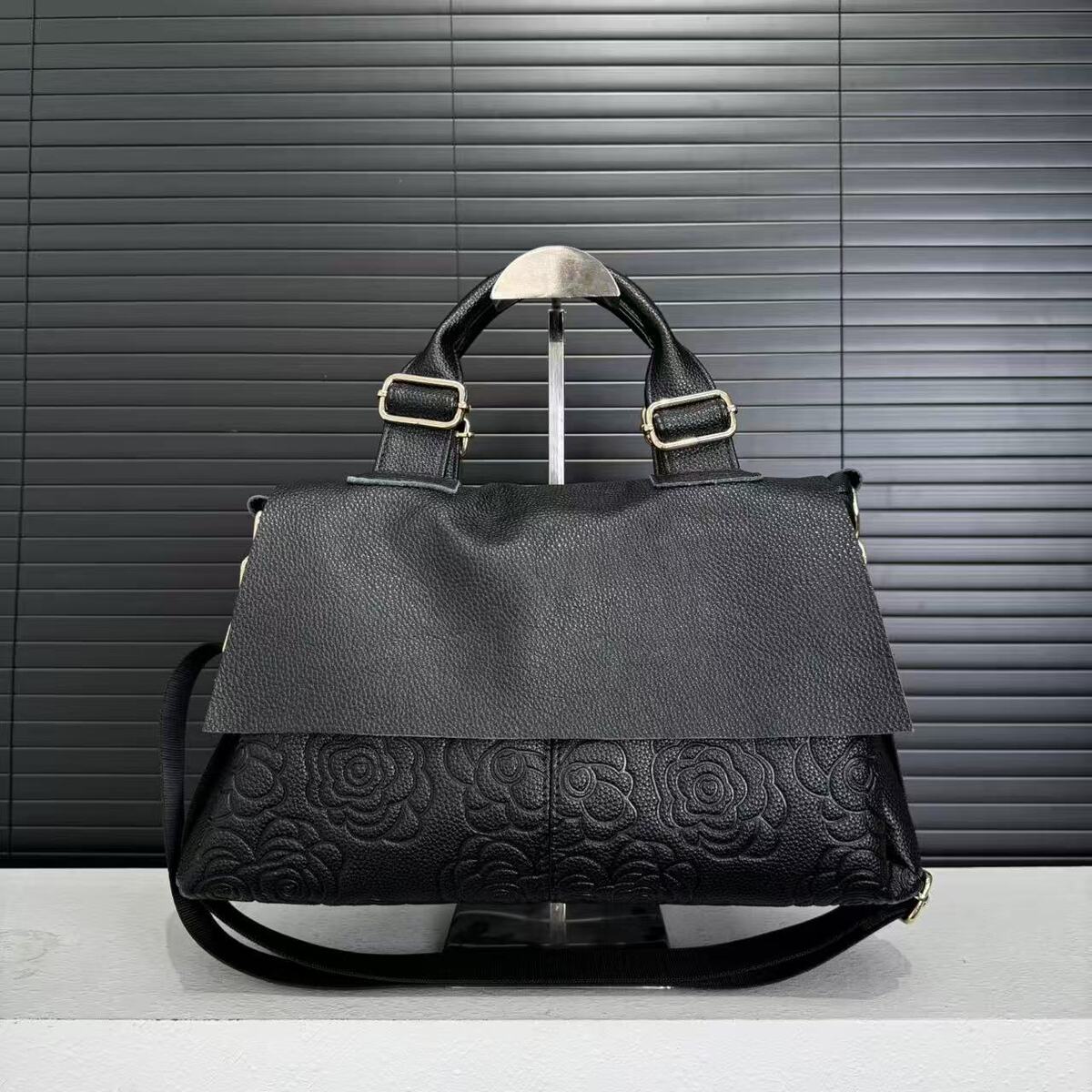 Women's Large-Capacity Leather Retro Tote Bag Shoulder Crossbody Purse Work and Travel Office