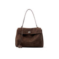 Women's Large-capacity Commute Office Workwear Retro Tote Bag Shoulder Crossbody Purse Premium Work and Travel School