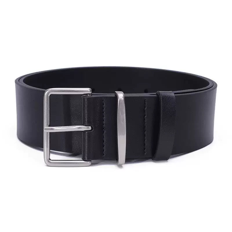 Women's Black White Leather Dress Belt Everyday Jeans for Date Night Gift Party Designer Premium Office Vacation