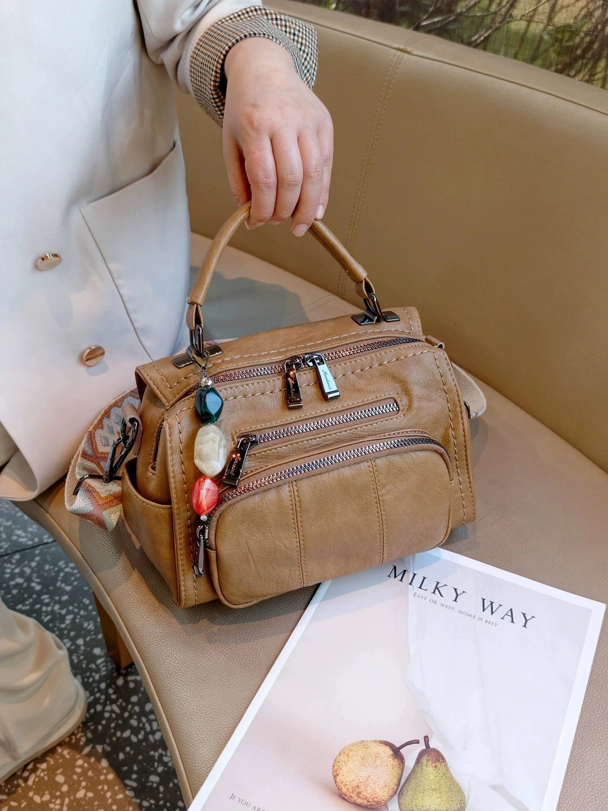 Women's Soft Casual Backpack Travel School Bag Work Travel Everyday Bag Everyday Fashion Style for Women