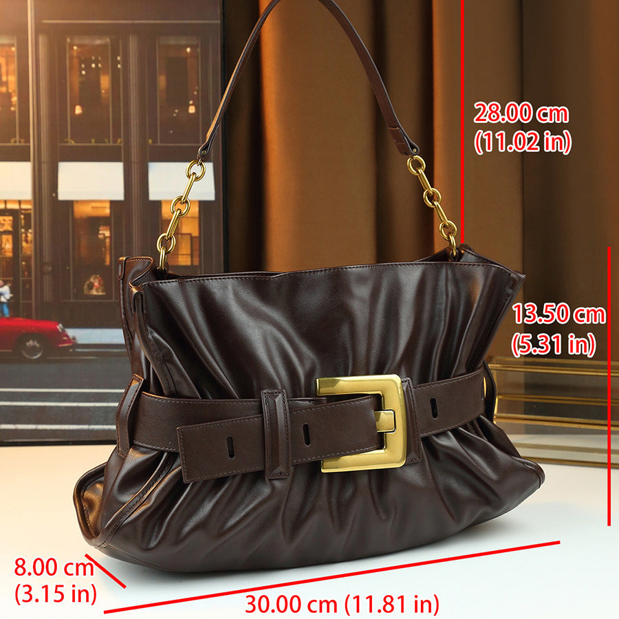 Women's Large-capacity Metal Waist Belt for Date Night Gift Party Designer Versatile Office Everyday