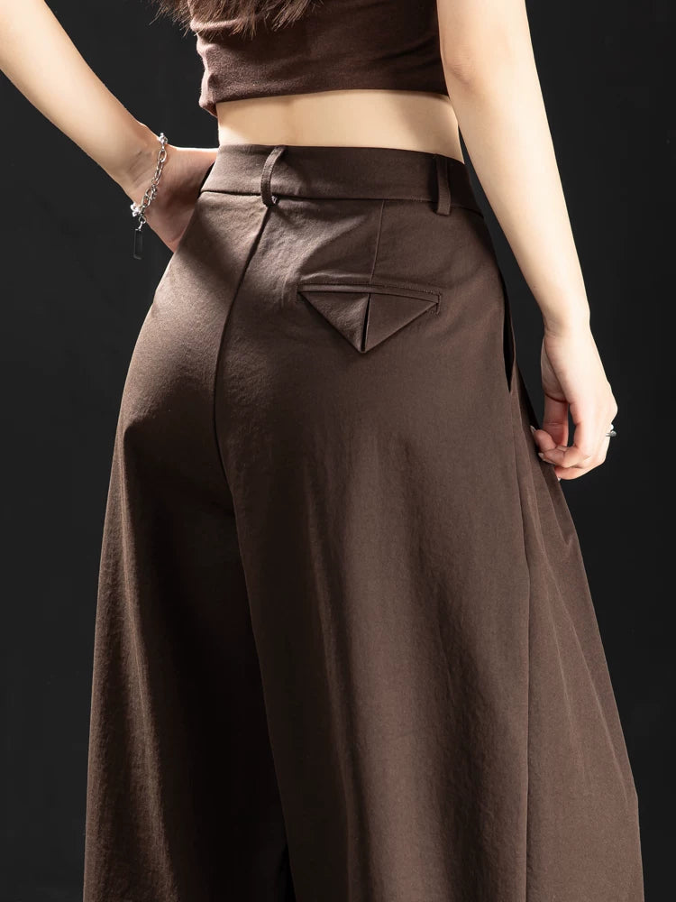 Women's Workwear Quiet-Luxury Casual Wide-Leg Pants for Office Outfits Business Travel Comfort Weekend Everyday