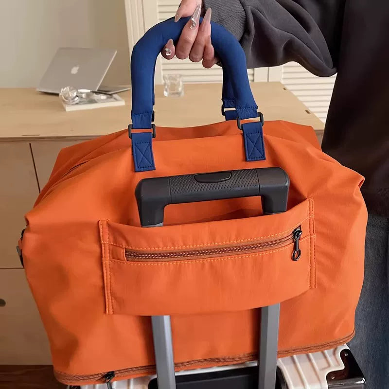 Women's Large-Capacity Travel Duffel Weekend Carry-On Bag for School and Office Work