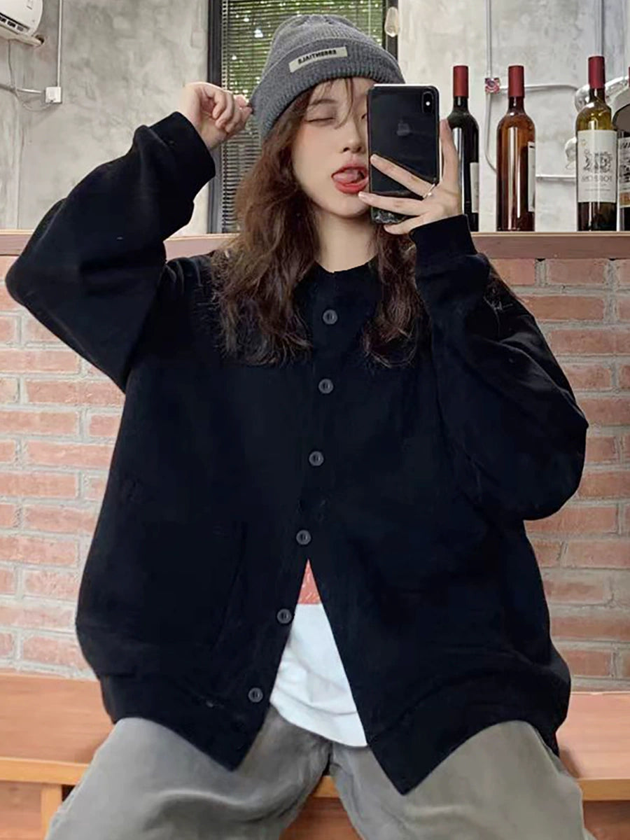 Women's Black Longline Plus Size Oversized Midi Long Sleeve Cardigan for Office Outfits Everyday Work Date Night Fall Winter