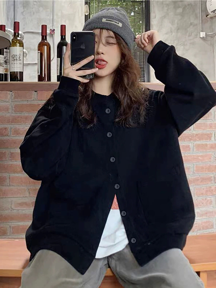 Women's Black Longline Plus Size Oversized Midi Long Sleeve Cardigan for Office Outfits Everyday Work Date Night Fall Winter