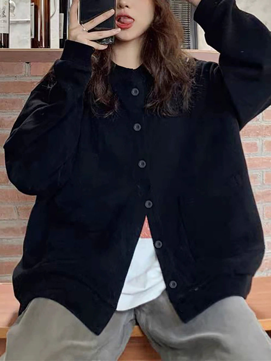 Women's Black Longline Plus Size Oversized Midi Long Sleeve Cardigan for Office Outfits Everyday Work Date Night Fall Winter