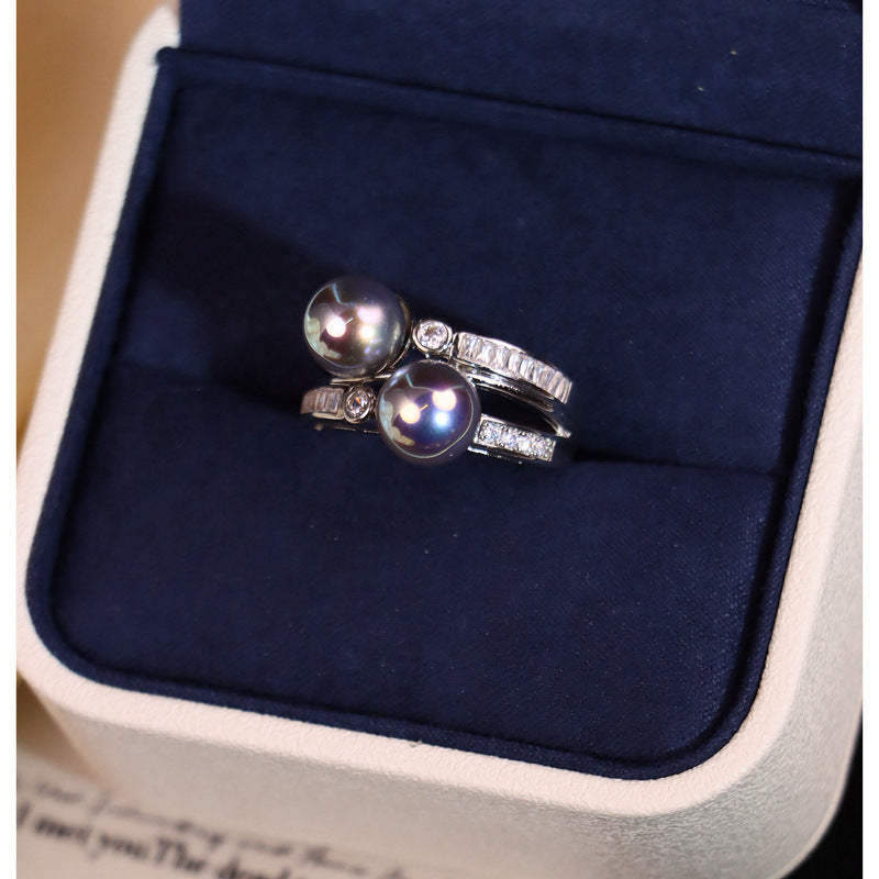 Cubic zirconia ring by Yoshan, detail view 5