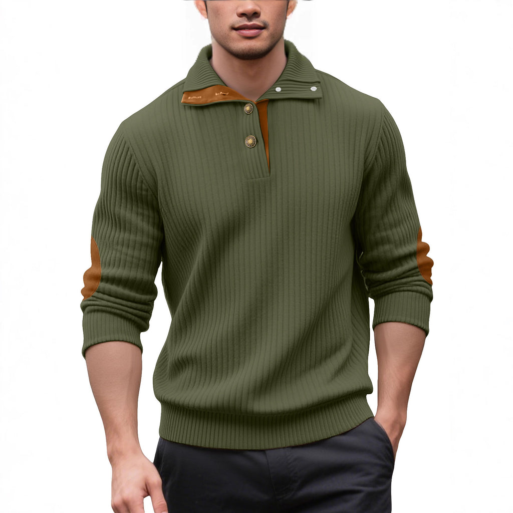 Men's Mandarin Collar Breathable Plus Size Oversized Long Sleeve Casual Hoodie Sweatshirt