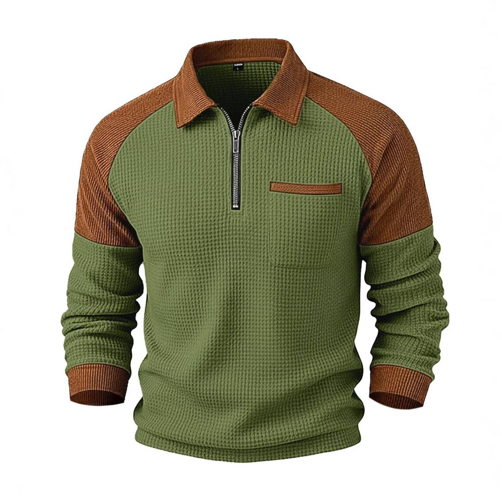 Men's Half-Zip Lapel Casual Hoodie Sweatshirt Pullover Travel Weekend Everyday Fall Winter