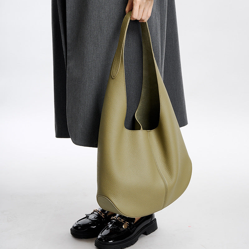 Women's Large-capacity Commute Office Leather Workwear Tote Bag Shoulder Crossbody Purse Premium Versatile Work and Travel