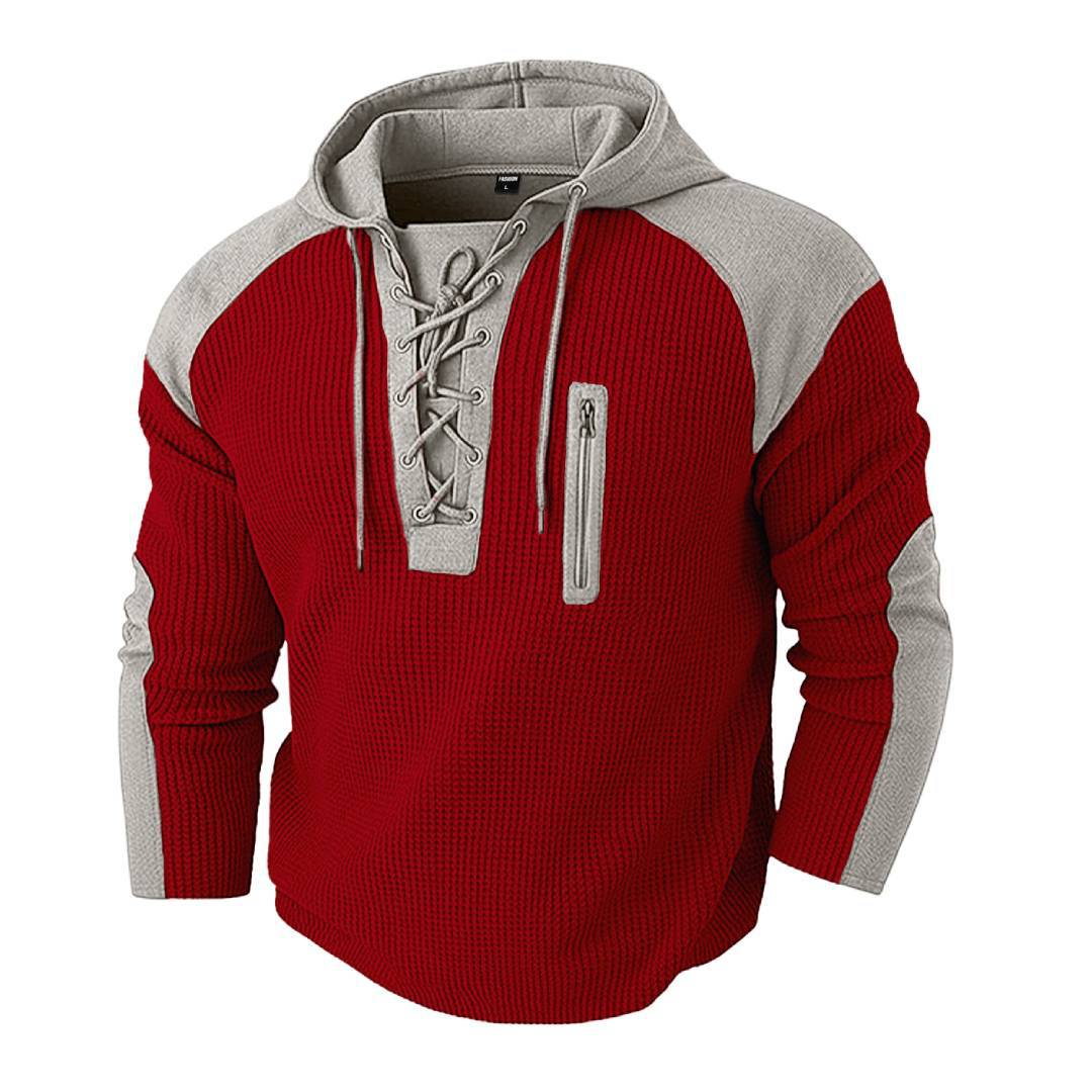 Men's Color-Block Casual Hoodie Sweatshirt Pullover Travel Weekend Everyday Fall Winter