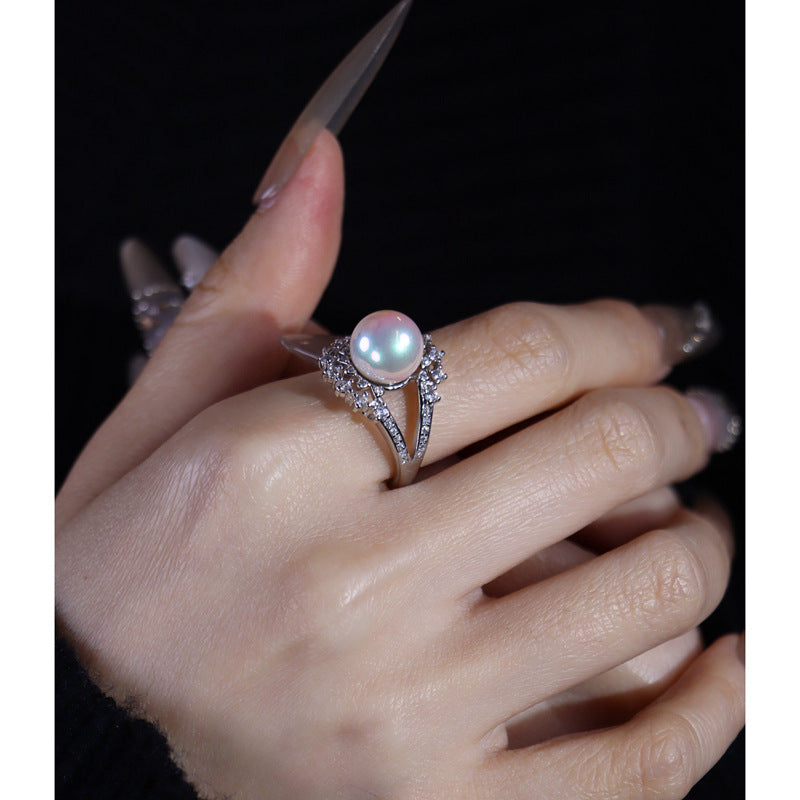 Pearl jewelry set by Yoshan, detail view 4
