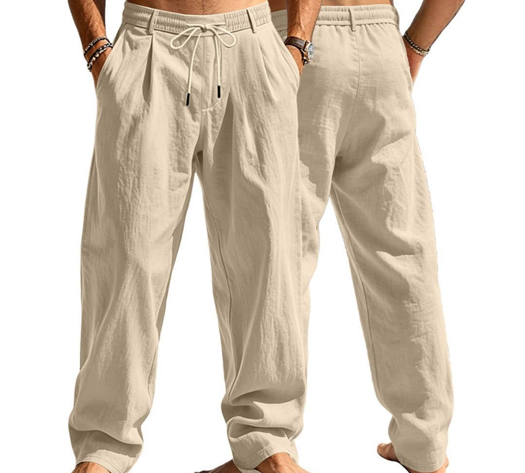 Men's Summer Straight Linen Breathable Oversized Casual Clothing Shirt Everyday Outfit