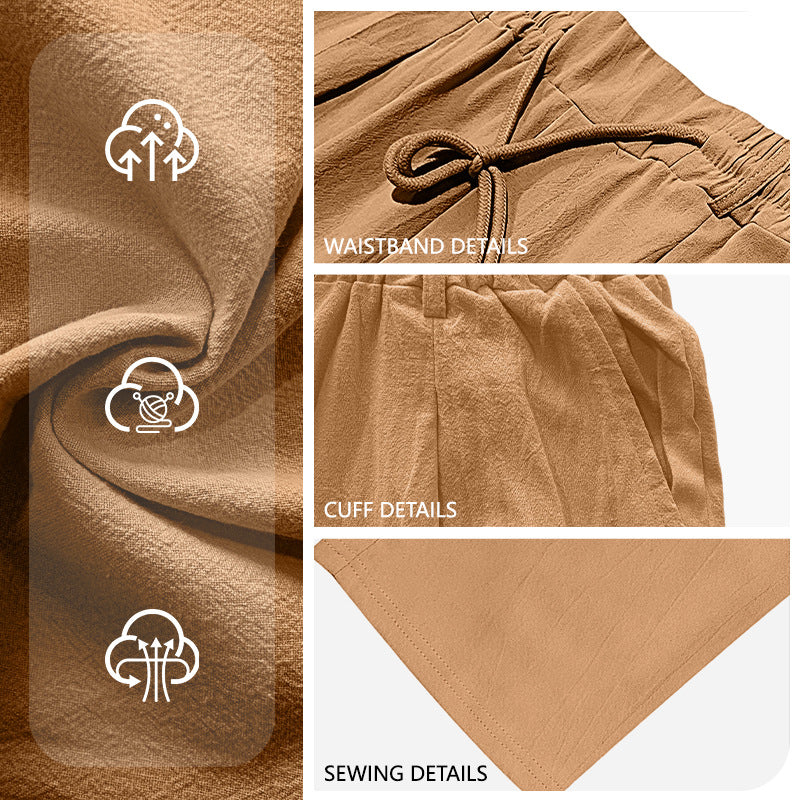 Men's Summer Straight Linen Breathable Oversized Casual Clothing Shirt Everyday Outfit