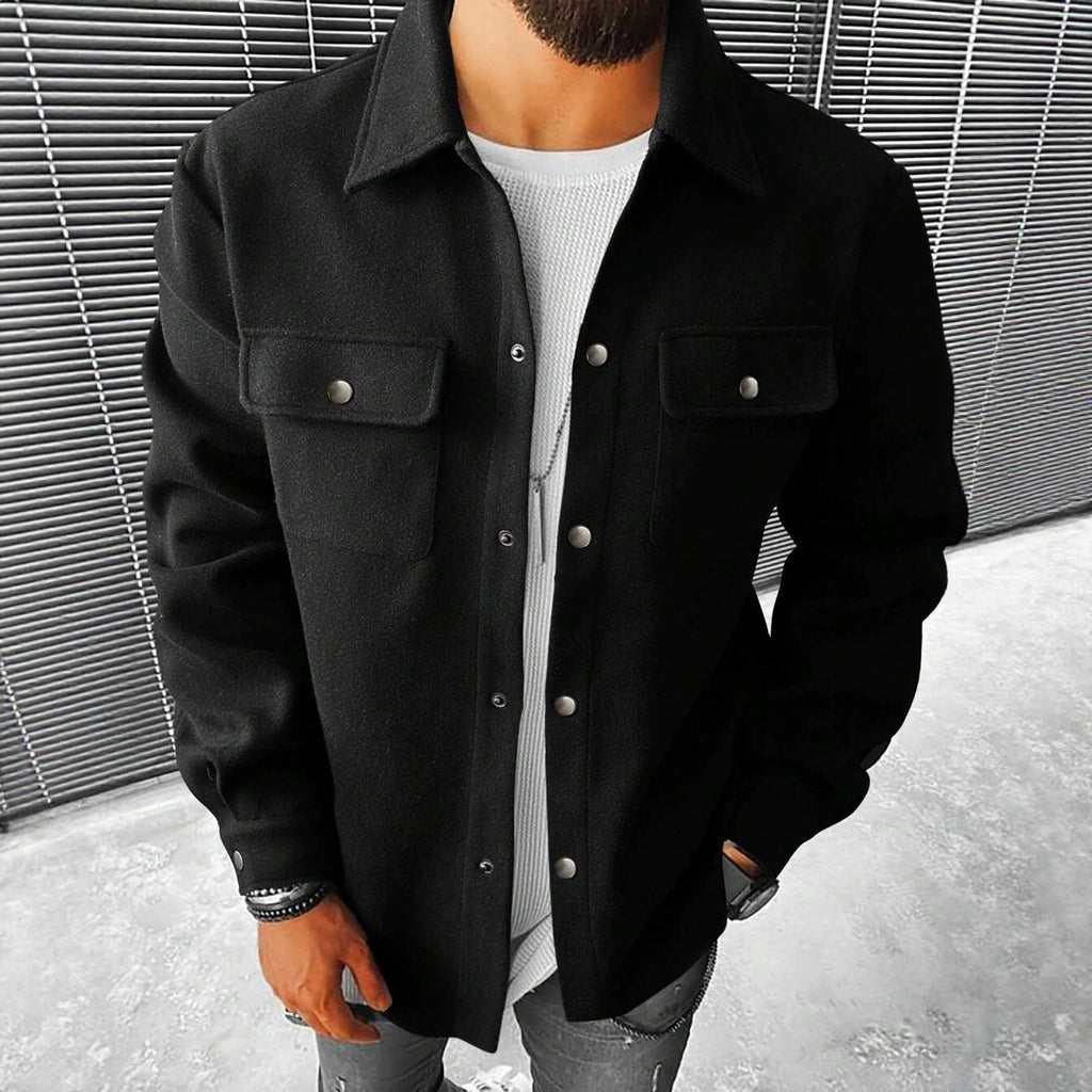 Men's Lapel Corduroy Oversized Jacket Casual Coat Outerwear Travel Outdoor Fall Winter