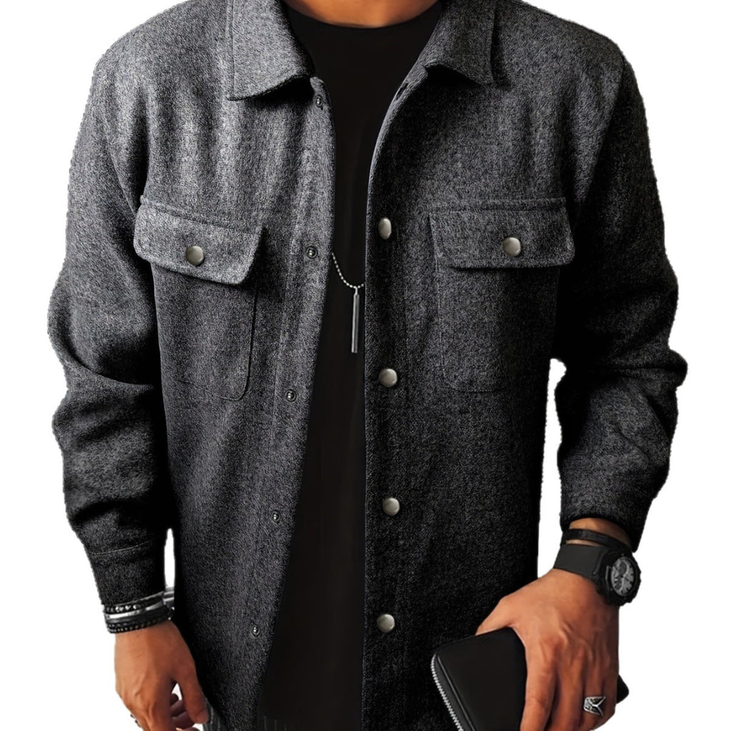 Men's Lapel Corduroy Oversized Jacket Casual Coat Outerwear Travel Outdoor Fall Winter