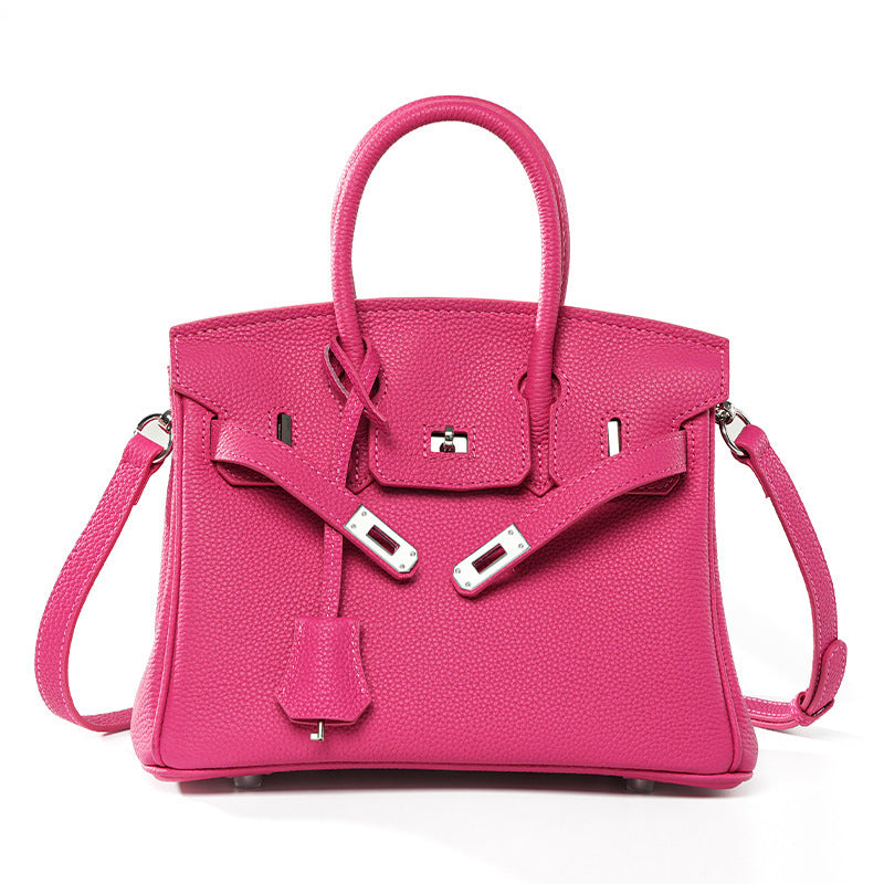 Women's Large-capacity Leather Handbag Shoulder Crossbody Purse for Work and Travel Office School Premium Everyday Date Night