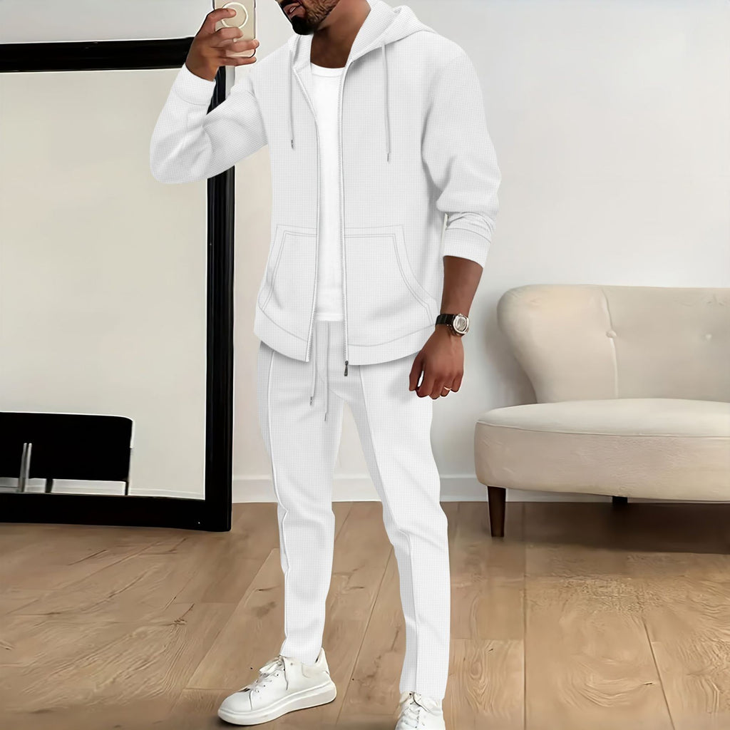 Men's Knit Oversized Zip Casual Hoodie Sweatshirt Travel Weekend Everyday Fall Winter
