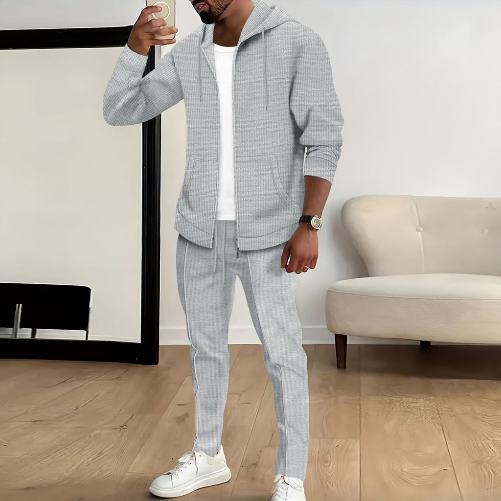 Men's Knit Oversized Zip Casual Hoodie Sweatshirt Travel Weekend Everyday Fall Winter