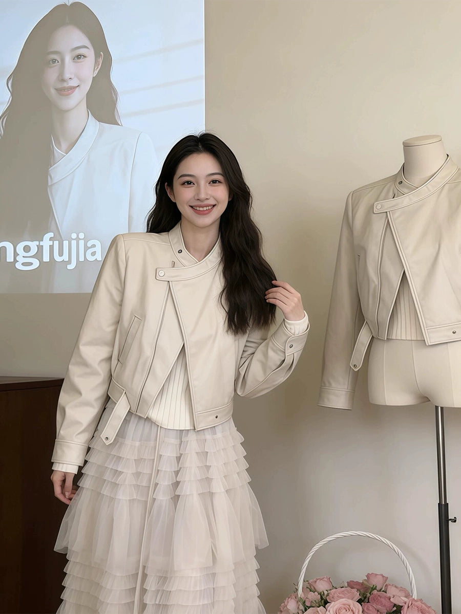 Women's Mandarin Collar Petite Oversized Jacket Casual Coat for Cold Weather Fall Travel Outdoor Holiday
