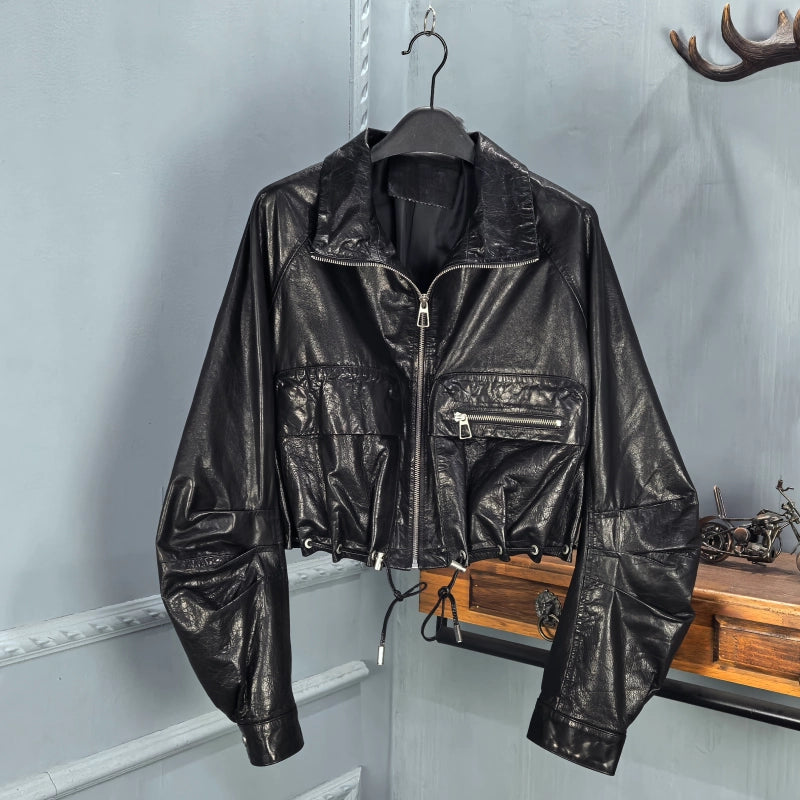 Women's Fall Winter Leather Oversized Jacket Casual Coat for Cold Weather Travel Spring Outdoor Holiday