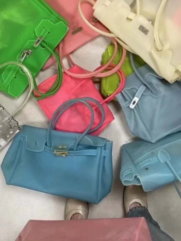 Women's Large-capacity Clear Summer Office Workwear Tote Bag Shoulder Crossbody Purse Work Travel Everyday Purse
