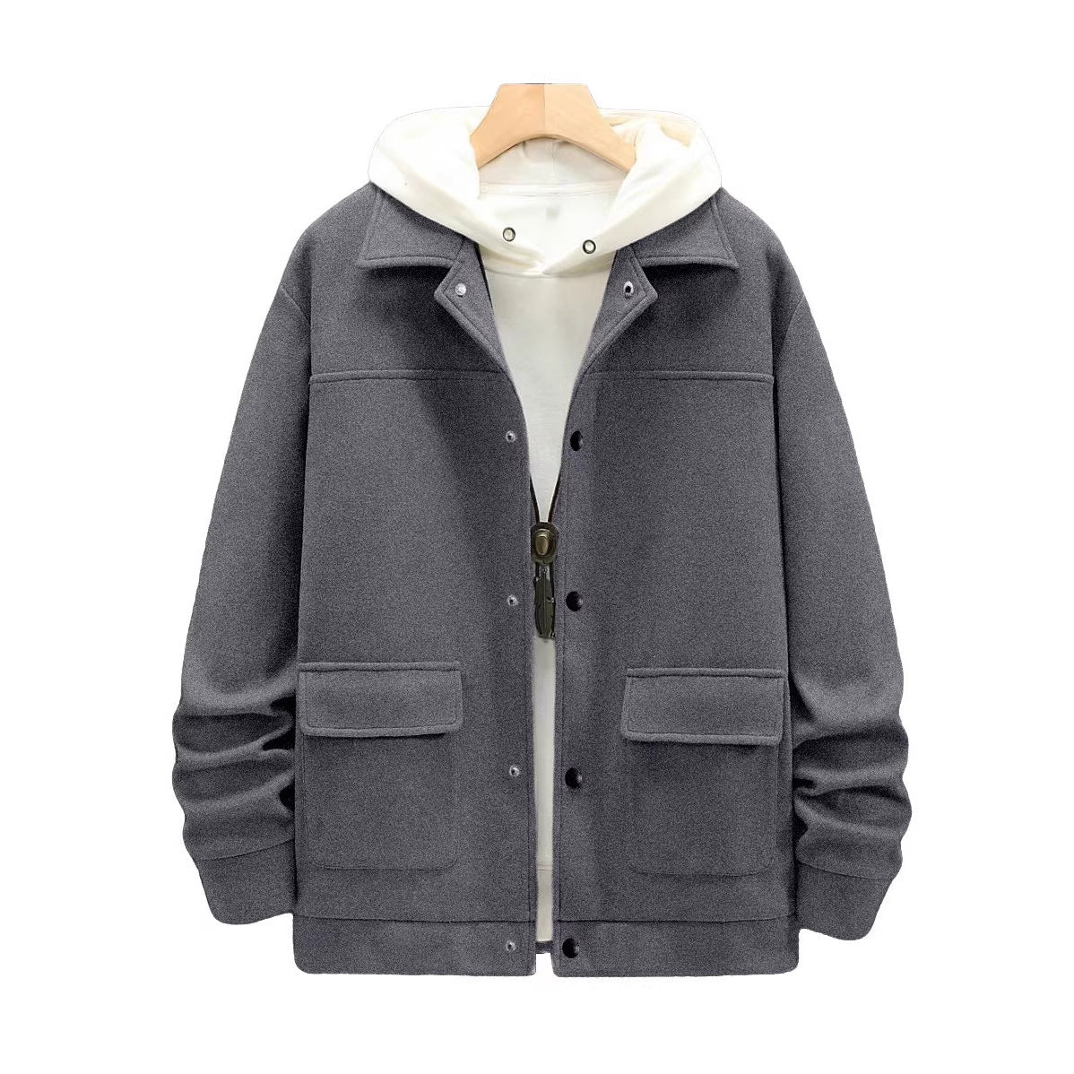 Men's Lapel Plus Size Jacket Casual Coat Outerwear Travel Outdoor Fall Winter Everyday