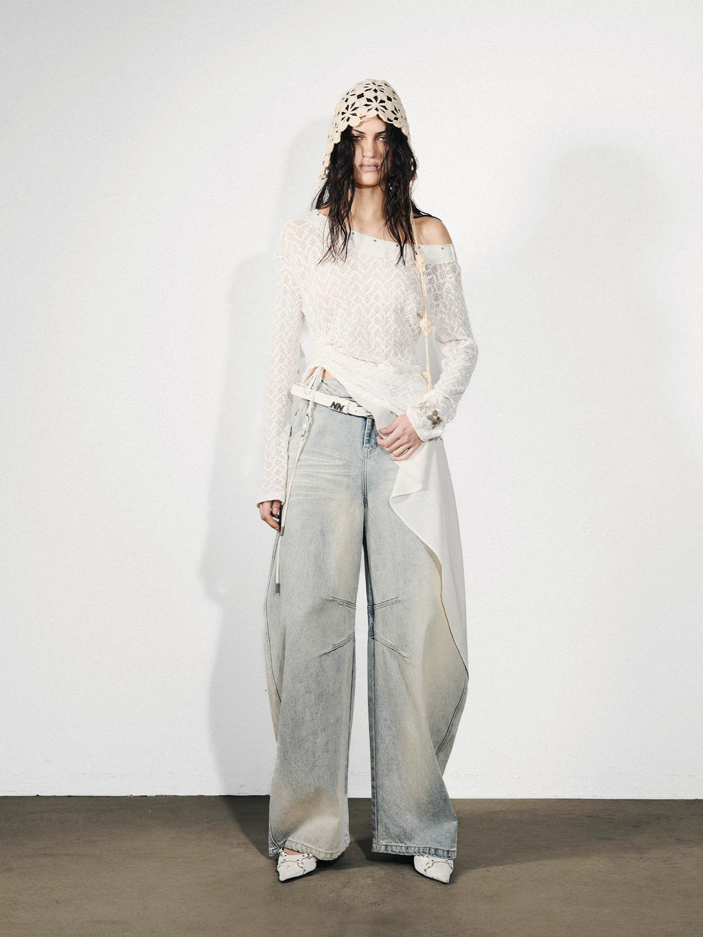 Women's Oxidized Wide-Leg Jeans for Casual Outfits Everyday Office Wear Seasonal Look Weekend Date Night