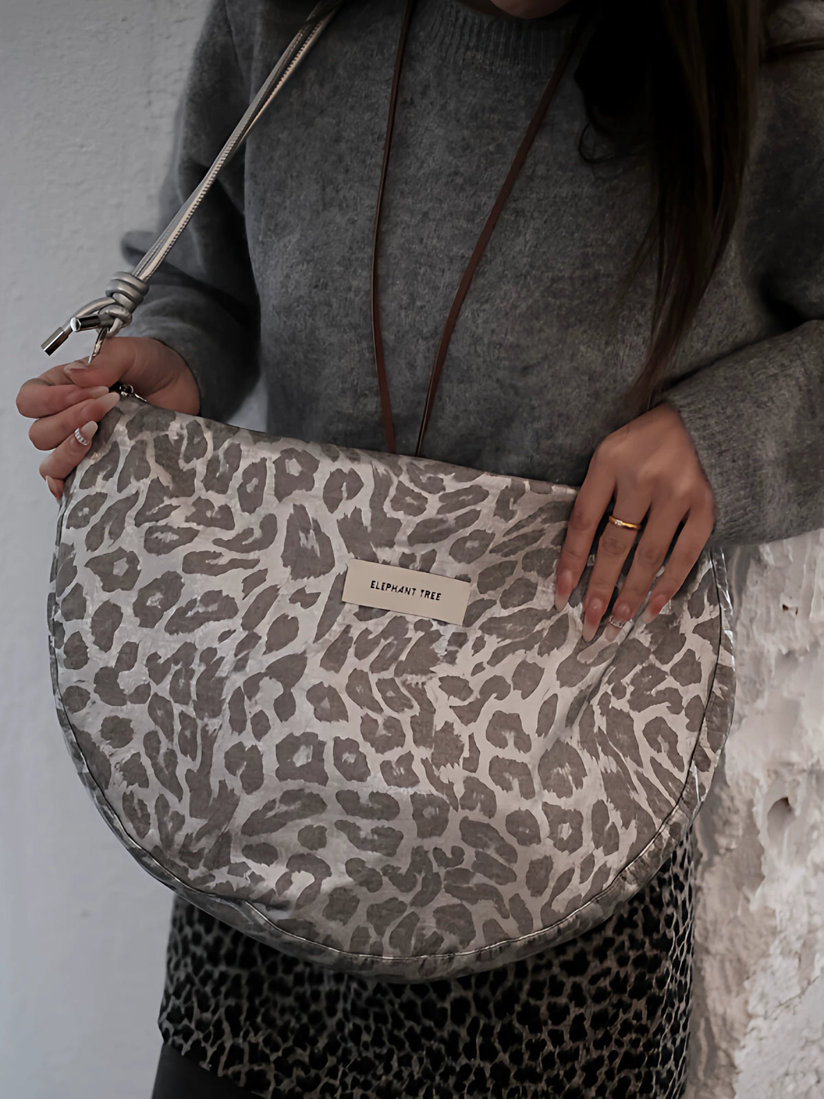Women's Large-capacity Canvas Office Leopard Designer Workwear Crossbody Bag Shoulder Purse Handbag Work Travel Everyday Purse