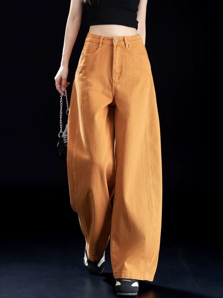 Women's Workwear Wide-Leg Jeans for Casual Outfits Everyday Office Seasonal Look Weekend Date Night