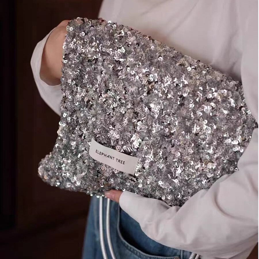 Women's Large-Capacity Heavy-Duty Commute Canvas Glitter Office Workwear Casual Tote Bag Shoulder Crossbody Purse Work and Travel